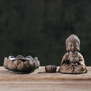 Radošās keramikas vīraka deglis Zen Budas krāsns lotus Budas vīraks degļu Guanyin Budas Aromātu Deglis Tea House Birojs, kas sniedz