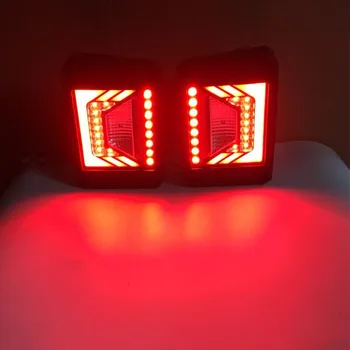 YOOERGOO Pretinieku Sērijas LED Aizmugurējie Lukturi Jeep Wrangler JK JKU 2007-2018 w/Dūmu Objektīvs Bremzes aizmugurējos lukturus