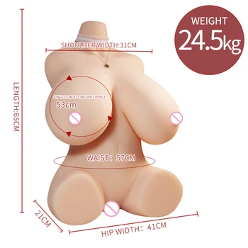 Seksa Lelle 24.5 kg Love Lelle Reāli lielas Krūtis Seksīgi Big Butt TPE Lelles Pieaugušo Seksa Rotaļlietas Vīriešiem Spilgti Maksts Metāla Skelets