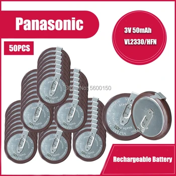 50GAB Oriģinālais Akumulators Panasonic VL2330 2330 Uzlādējams litija akumulators monēta šūnu automobiļu atslēgu poga baterijas