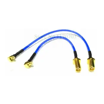 5gab ANTENAS Koaksiālo kabeli taisnā Leņķī MCX Vīriešu SMA Female RG405 Kabeli (10cm,15cm,20cm)