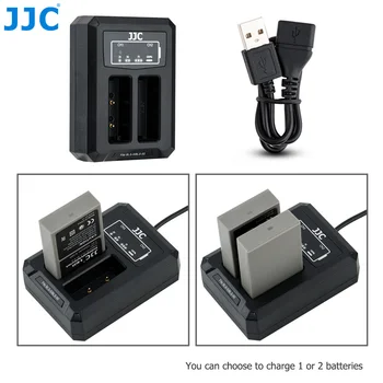 JJC USB Dual Akumulatora Ceļojumu Lādētājs Olympus BLS-50 BLS-5 BCS-1 E-M10 & Mark II III, E-PL9 E-PL8 Fotokameras Akumulatoru Aizstāt BCS-5