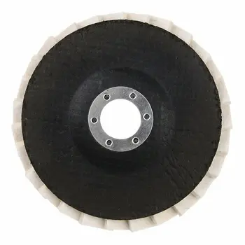 2 X izmantots 125mm 5 Collu Apaļā Vilnas Pulēšanas Spilventiņu Pulēšanas Riteņu Jutos Rezerves Disku Komplekts
