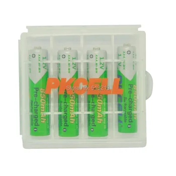 4GAB PKCELL 1.2 v 850mah AAA NI-MH akumulatora uzlādes līmenis ir Zems Self Izlādes baterija AAA uzlādējamās baterijas NIMH 3a lukturīšu rotaļlietas