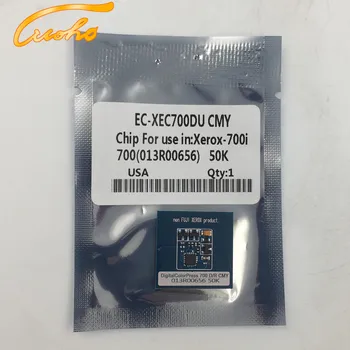 4 gab. DCP 700 bungas čipu par Xerox 700 veltņa kasetnes 013R00656 ( C, M, Y ) 013R00655 ( Black ) veltņa kasetnes mikroshēmas