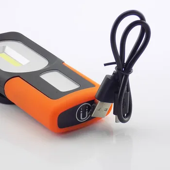LED COB Darba vieglu Roku Lāpu Zibspuldzes Zibspuldzes gaismas Lampa ar USB Lādējamu Spēcīgu Magnētisko Kempinga Telts Laternu Āķis Magnēts