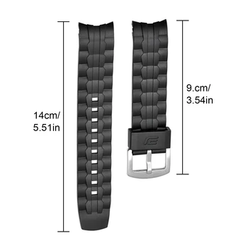 Gosear Regulējams Watchband Elpojošs Nomaiņa Pulksteņu Siksniņas Band Aproce Casio Celtnes EF-550 EF-523 Skatīties Piederumi