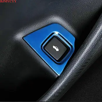 BJMYCYY Automašīnas bagāžnieka slēdža pogu panelis no nerūsējoša tērauda ar dekoratīvu rāmīti Honda Accord 10. 2018 2019