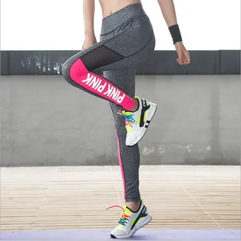 Augsta Vidukļa Slim Fitnesa Zeķes Sievietēm Black Vēstuli Izdrukāt Treniņu Legging Sporta Piedzīvojumu Laiks Jeggings Modes Leggings88024