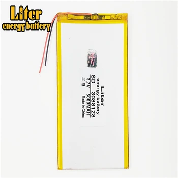 3088128 3.7 V litija Tabletes polimēru baterija ar 5000 mah DIY mobilo avārijas elektroenerģijas uzlādes dārgumu akumulators