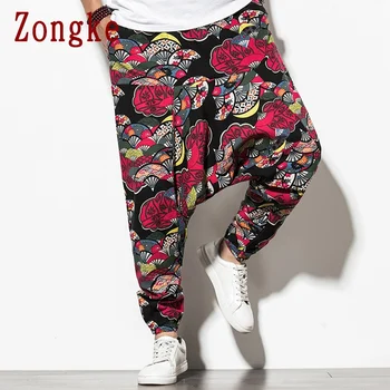 Zongke Veļa Gadījuma Harēma Bikses Vīriešu Japāņu Streetwear Joggers Vīriešu Bikses Harajuku Treniņbikses Vīriešu Apģērbu Hip Hop 2021 M-3XL
