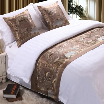 RAYUAN Home Hotel Dekoru gultas Pārklājs Dubultā Slāņa Gulta Runner Mest Gultas piederumi Viena Karaliene, Karaļa Gulta Asti Dvieļu Aizsargs