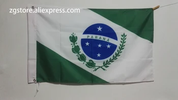 Karogu, Parana Brazīlija Brazīlijas Valsts Karoga Custom Banner 3X5FT 90X150CM Banner misiņa metāla caurumiem