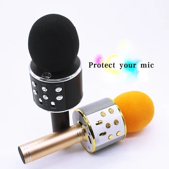 Mikrofons Putu sūklis segtu Karaoke wirless mikrofons aizsardzības cepuri Izolēt siekalas sūklis mikrofons WS858 E106