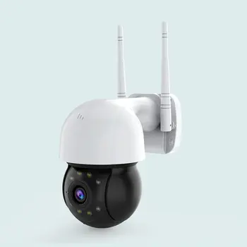 WIFI IP Kameras 1080P Āra Drošības Kameru divvirzienu Audio 4x tālummaiņas Centrālās 8 Gaismas Nakts Puslodē Redzama CCTV Kameras