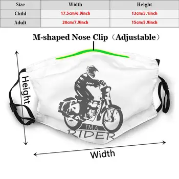 Es ESMU Braucējs Smieklīgi Izdrukāt vairākkārt lietojamo Filtru Sejas Maska Rider Velosipēdu, Motociklu Ceļojumu Bikelover