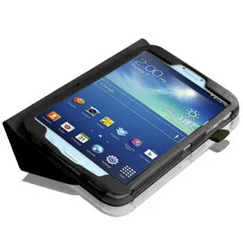 Ādas Tablet Case For Samsung Galaxy Tab 3 8.0 T310 T311 SM-T310 SM-T311 Smart Cover Gadījumā Tablete Flip Stends Aizsardzības Apvalks