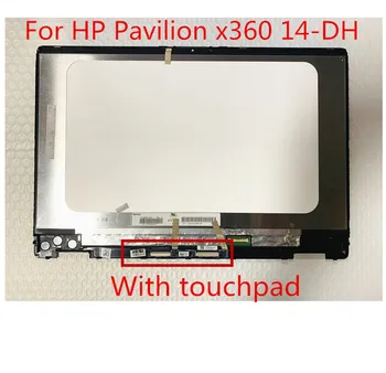 L51119-001 ir piemērots HP Pavilion x360 14M-DH0003DX 14-DH0008CA 14-DH TPN-W139 14.0 collu FHD LCD skārienekrānu, montāža
