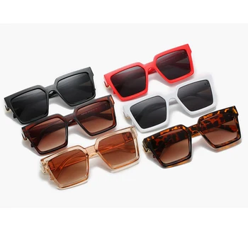 Zīmolu Sieviešu saulesbrilles Laukumā brilles Luksusa dizaineru Liels Modes Saulesbrilles Sieviete 2020. gadam moderns melns