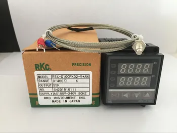 Dual Digital RKC PID Temperatūras regulators REX-C100 ar K termopāri, SSR Izejas
