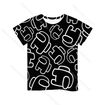 Bērnu Spēles Starp Mums T-krekls 3D Drukas T Meitenēm Zēniem Tīņi Camiseta Bērniem Multenes, Anime T Krekls Gadījuma Īsām Piedurknēm Tee