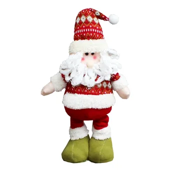 Ziemassvētku Elastīgus Santa Claus, Sniegavīrs Ziemeļbriežu Teleskopiskie Lelle Apdare Ziemsvētki Koks Piekārtiem Rotājumi Kulons Dāvanu