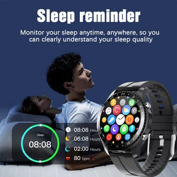LIGE Smart skatīties Vīrieši Smartwatch sirdsdarbība, asins spiediena monitors LED Pilna skārienekrāna Android, iOS ūdensizturīgs Fitnesa skatīties