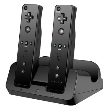Uzlādes Stacijas Dock Statīvs Lādētāju Wii Remote Controller for Wii U Gamepad ar Akumulatoru un USB Lādēšanas Vads