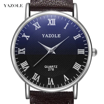 Zīmola Yazole Vīriešiem Skatīties Fashion Biznesa Pulksteņi Relojes Hombre Vienkārši Zils Kvarca Pulkstenis Relogio Masculino