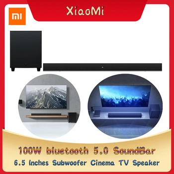 Xiaomi TV SoundBar Bluetooth Skaļrunis, Subwoofer, Kino Mājas Kinozāles 2.1 Kanālu 5Sound Optisko Aux Šķiedras Multi-Input Interface100W