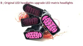 HID LED Lukturi, kas Savieno vadu josta matricas Lukturu Adapteri Audi A4/B9 Lukturu konversijas līnijas