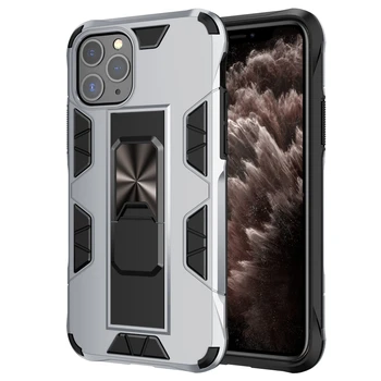 Magnētiskā Absorbcijas Grūti PC+ TPU Case for Iphone XR-X XS Max 12 mini 11 Pro 8 7 6 6S Plus Heavy Duty Aizsardzība Izturīgs Vāks