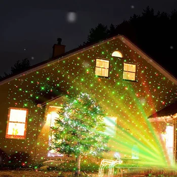Thrisdar Zaļš Sarkans Ziemassvētku Lāzera Projektoru Lampas, Āra, Dārza Ainavu Lāzera Uzmanības Centrā Kāzu Svinības Disco Lāzera Skatuves Gaismas