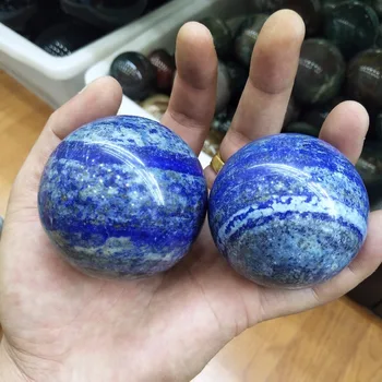 50-60mm augstas kvalitātes dabas lazuline kristāla bumbu sadzīves apdare bumbu diviner enerģijas bumbu