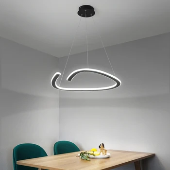 Mūsdienu Radošā LED Pendant Gaismas Restorāns Guļamistaba Vienkāršu Dzelzs Karājas Lampas Ēdamistaba Kafijas Veikals Apdare Kulons Lampas