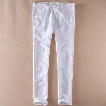 2019. gada Vasaras Mens Classic Slim Fit Taisnām Biksēm Elastīgs Viduklis Dzidri Balts Bikses Multi Kabatas Vīriešiem Elsas Gadījuma Streetwear XXXL