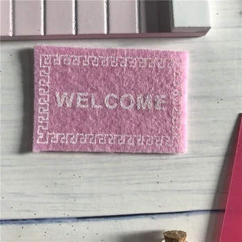 Roku darbs, rozā Arch Pasaku durvju lieliska dāvana meitenēm, miniatūras burvju fejas zobu feja durvju Komplekts Putekļu Welcome Mat Kājām Printeri