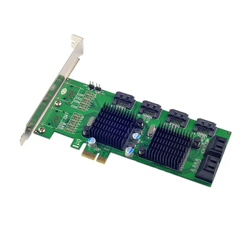 PCI-E 8 Portu SATA 3.0 6Gb/s Paplašināšanas Karti 88SE9215+9705 Chipset uz Marvell 8 sata3 PCIE