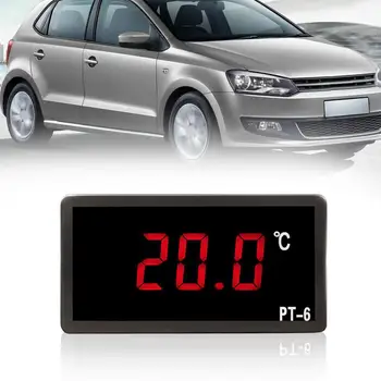 Mini Auto Auto Ciparu LCD Displejs Iekštelpu un Āra Temperatūras Mērītājs G2A4 ℃ Termometrs M1Z3