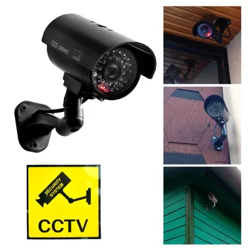 Ūdensizturīgs Lelli, CCTV Kamera Ar Mirgojošu LED Āra vai Iekštelpu Reāli Meklē Fack Kamera Apsardzes signalizācijas uzlīme