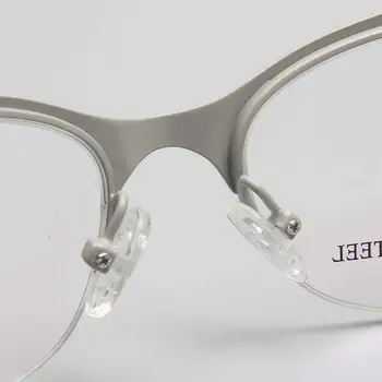 YOUTOP Sieviešu Tuvredzība Anti-Bule Ray Rāmis Sieviešu Modes Apaļas Brilles Svītrainām Nerūsējošā Tērauda briļļu Rāmis S6831