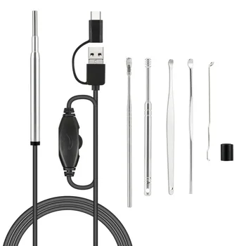 Endoskopu Kamera 3.9 mm Objektīvs Regulējams Led Gaismas 1.5 M Kabeli USB Otoscope Android Tālrunis Tablete Windosw PC Palielināt Endoskopu
