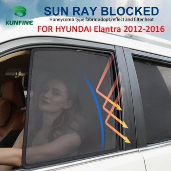4GAB/Set Magnētisko Auto Sānu Logu Saulessargi Acu Toni Blind Par HYUNDAI Elantra 2012 2013 2016 Auto stiklu Curtian