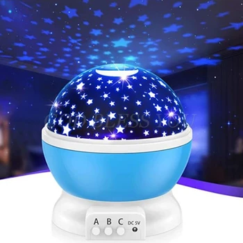 Zvaigžņotā Debess Projektors Rotējošas LED Nakts Gaisma Planetārijs Bērnu Guļamistaba Zvaigžņu Lampas Bērniem, Baby Dāvanu Rotaļlietas Piliens Kuģniecība