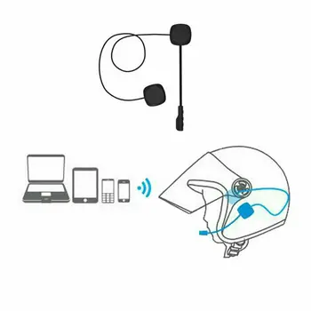 Bluetooth 5.0 Ķiveres Austiņas Skaļruni Papildaprīkojuma Bezvadu Motociklu Intercom Sakaru Austiņas Ar Mikrofonu Stereo 2019