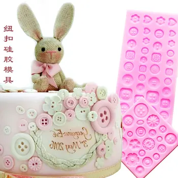 2gab KARSTĀ DIY silikona kūku veidnes kūka dekorēšanas instrumentiem Ziedu Pogas pomādes pelējuma šokolādes pelējuma virtuves kūka rīki FM1090