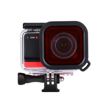 Par Insta360 VIENU R 1-Collu Edition Kamera Zemūdens Mājokļu Ūdensizturīgs Apvalks aizsargkorpusu Nirt Gadījumā IPX8 60M ar Filtriem