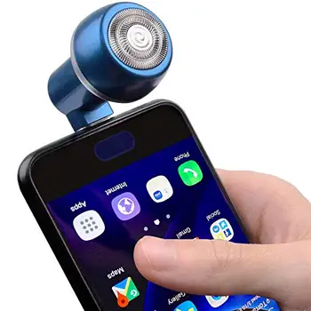 Pārnēsājams Mini Ceļojumu Skuvekli Powered by Lightning iPhone, Lightning Portu, Tālrunis, lai Skuveklis Bārdas un Kāju Apmatojuma Noņemšanas