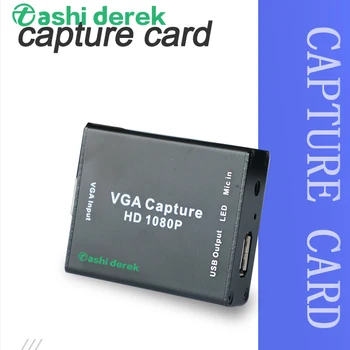 Drive-bezmaksas VGA Pārveidotājs Plug-and-play USB Ports HD Video Vga uz usb Uztveršanas Ierīces Transportlīdzekļa DVR USB2.0 Izejas Vga Ieejas 1080P