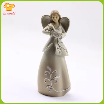 2019 Jaunu Dieviete Sveķu Mīksto Keramikas Coap Silikona Veidnē Eņģelis Mājas Apdare Kulons Pelējuma